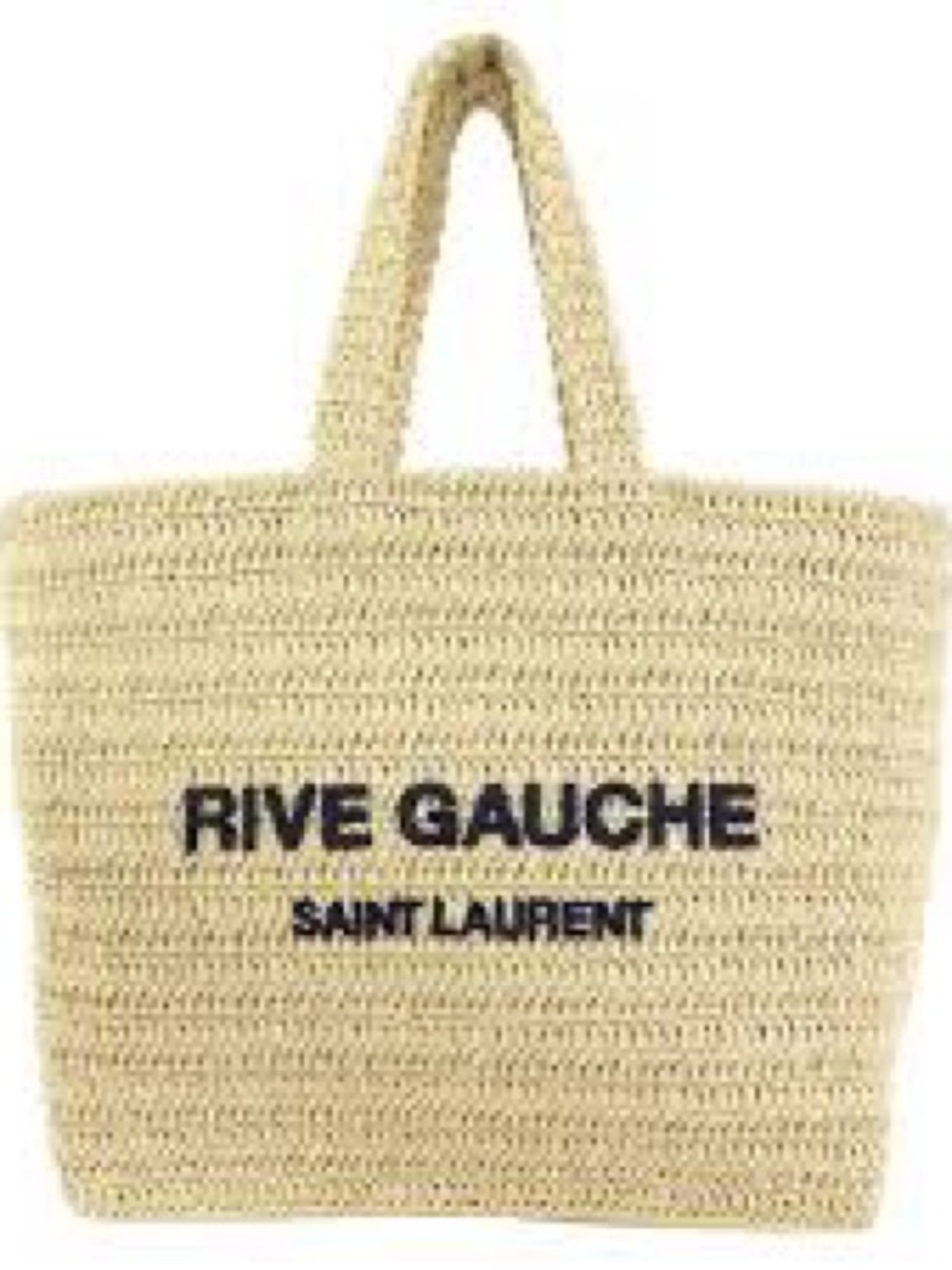 Saint Laurent Rive Gauche Raffia Tote